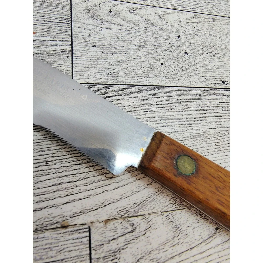 Vintage Cerny Parts‎ Nebraska Advert Promo Utility Knife Saw Blade Wood Handle